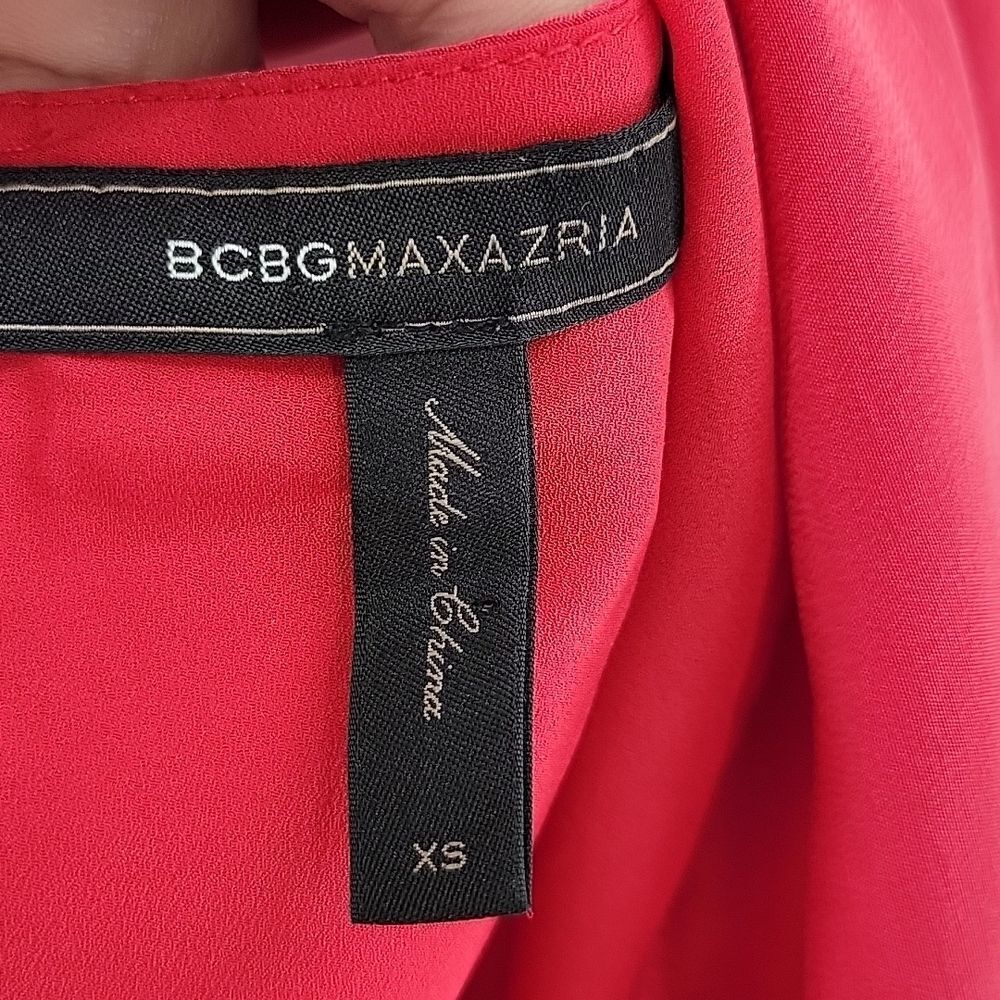 3 For$20 BCBG Maxazria Red razer back top size XS - Picture 2 of 7